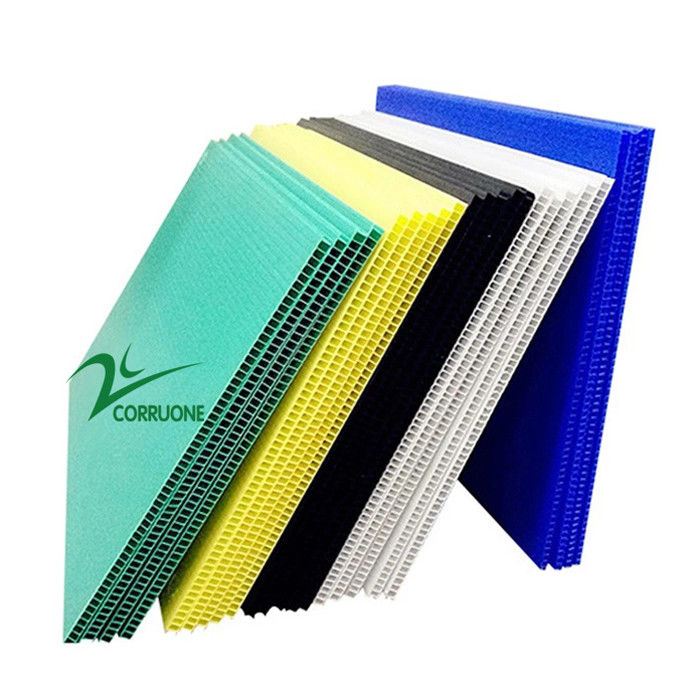 4x8 5mm Corflute Sheets جوفاء Corflute ورقة حماية أخضر أسود